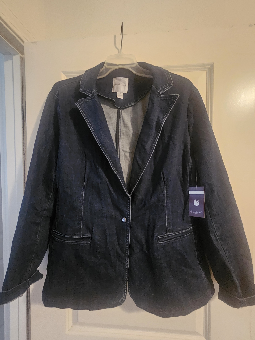 Denim Fitted Blazer